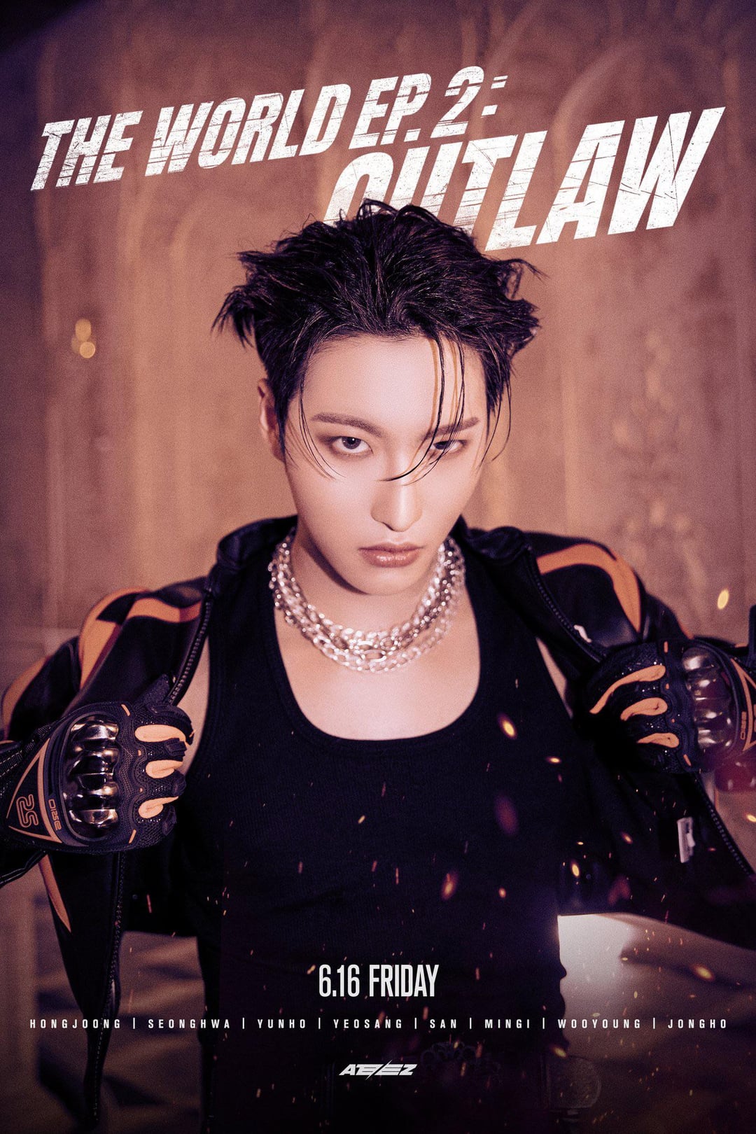 ATEEZ - THE WORLD EP.2 : OUTLAW (Character Poster - Hongjoong, Seonghwa ...