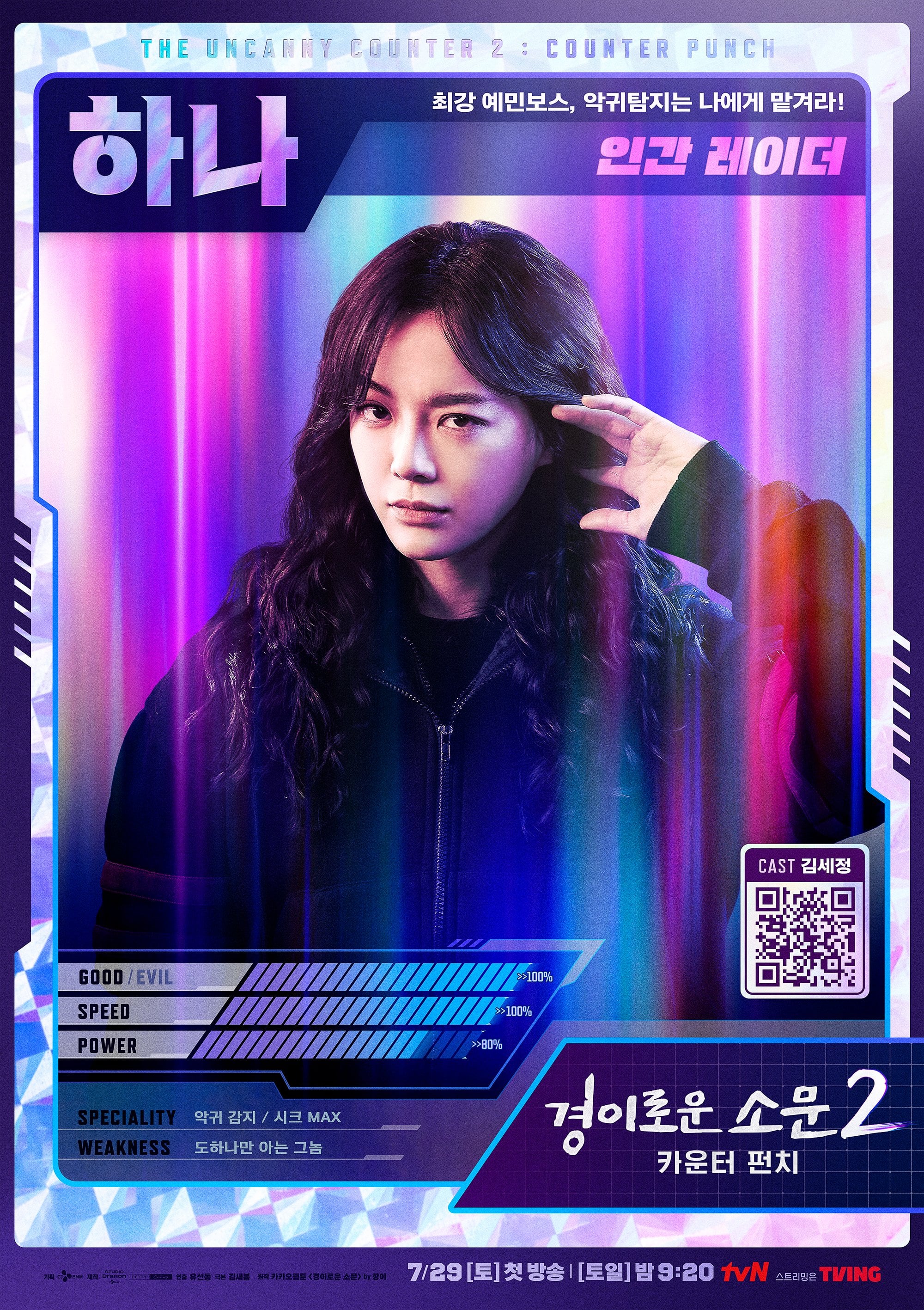 Kim Sejeong Tvn Drama The Uncanny Counter 2 Character Teaser Poster Ptkorea 3846